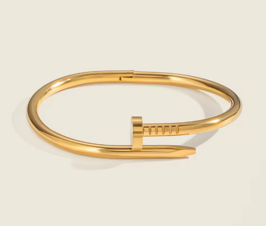 Nail Bracelet Gold